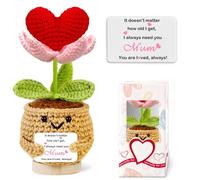 Cute Gifts for Mum Handmade Positive Emotional Support Crochet Mothers Day ,Christmas,Birthday Gifts For Mum from Daughter or Son Mother In Law,New Mom To Be Gift Stocking Fillers for Women Room Decor