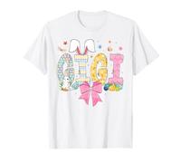Cute Gigi Bunny Coquette Bow Happy Easter Day Grandma Women T-Shirt