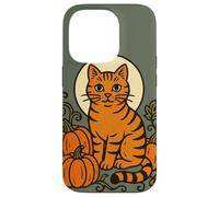 Cute Ginger Cat Pumpkin Patch for Halloween Art Case for iPhone 14 Pro
