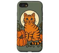 Cute Ginger Cat Pumpkin Patch for Halloween Art Case for iPhone SE (2020) / 7 / 8