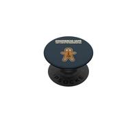 Cute Gingerbread Man Game Don’t Look at the Gingerbread Man PopSockets Adhesive PopGrip