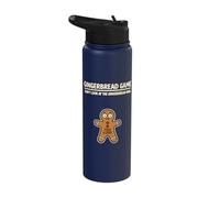 Cute Gingerbread Man Game Don’t Look at the Gingerbread Man Stainless Steel Insulated Water Bottle