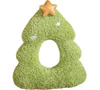 Cute Gingerbread Man Plush Toy - Soft Cartoon Christmas Stuffed Pillow with Red Bow, 30cm Holiday Decor for Kids Room, Sofa & Bed Ornament, for Children