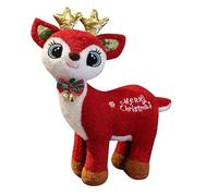 Cute Gingerbread Man Plush Toy - Soft Christmas Stuffed Doll with Red Bow, 30cm Decorative Pillow for Kids' Room, Holiday Sofa Bed Ornament