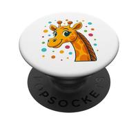 Cute Giraffe Colorful Safari Nursery Design Kids Style Art PopSockets Adhesive PopGrip