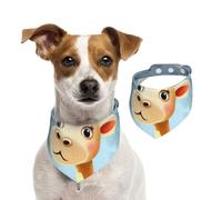 Cute Giraffe Dog Bandanas,Summer Bandanas for Dogs Washable Adjustable Dog Triangle Scarf Bibs Cute Pet Bibs for Medium Large Dogs Puppy and Cats Medium