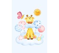 Cute Giraffe Notebook: Lined Notebook for Kids | 6 × 9 Inches | 101 Pages