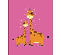 Cute Giraffe Notebook: Perfect Christmas Present, Stocking Filler or for Party Bags | Wide Ruled Notebook | 7.5 x 9.25 |100 Pages | For kids, teens, and adults
