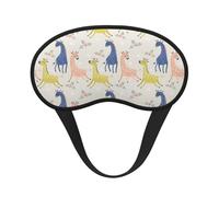 Cute Giraffe Print Blackout Sleep Mask, with Adjustable Strap for Travel, Night Work, Nap, Office