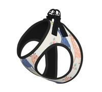 Cute Giraffe Print Reflective No Choke Pet Vest Harness,Adjustable Soft Padded Dog Harness With Easy Control Handle