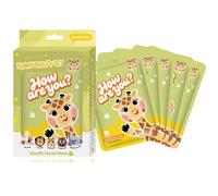 Cute Giraffe Sheet Face Mask Set, 5-Pack Hydrating & Moisturizing Facial Masks with Cartoon Giraffe Design, Sheet for Kids & Teenage Girls, Spa Party Supplies, Self-Care Gift Set
