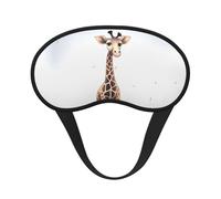 Cute Giraffe Sleep Mask for Side Sleepers: Blackout Eye Masks for Sleeping - Soft Breathable Soft Eye Shade Cover for Travel - Adjustable Night Blindfold for Men Women Gifts