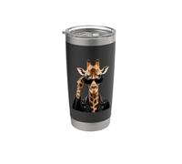 Cute Giraffe Wearing Sunglasses Graphic Rock'n Roll Punk Stainless Steel Insulated Tumbler