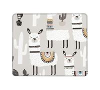 Cute Giraffe with Colors Sunglasses Funny Enhanced Control Mouse Pad with Lock Stitch Edge Large Thick Non-Slip Desk Mat for Office Task