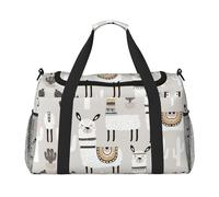 Cute Giraffe with Colors Sunglasses Funny Print Duffel Bag for Travel Weekender Overnight Carry On Bag Women Men Gym Luggage Bag Carry on