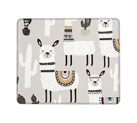 Cute Giraffe with Colors Sunglasses Funny Print Mouse Pad Square Mouse Mat Non-Slip Mousepad Large Gaming Mouse Mat For Office Laptop 10 x 12 inch
