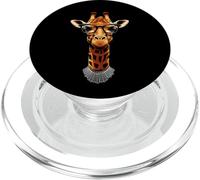 Cute giraffe with RGB Collar Ruth Bader Ginsburg PopSockets PopGrip for MagSafe
