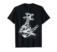 Cute Giraffe with Sunglasses Guitar Player Funny Guitarist T-Shirt