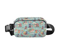 Cute Giraffes Clouds Women Men Teenagers Stylish Waist Pack Crossbody Bag for Travel Shopping Running, Dachshund Dreams Of A Bone, One Size