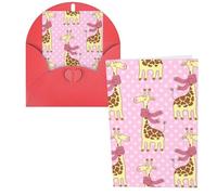 Cute Giraffes Print Thank You Cards Greeting Cards With Envelopes Blank Note Cards 10x15 cm Perfect for Thank Yous Invitations
