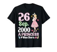 Cute Girl 26 Years Old in September 2000 A Princess was Born T-Shirt