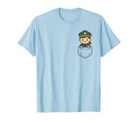 Cute Girl Police Officer Pocket Pal Police Officer Heroic T-Shirt