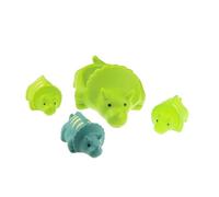 Cute Girls Boys Kids Toddler Childrens Bath Tub Bathtub Swimming Floating Animals Dinosaurs Hippo Elephant Monkey Mummy Boat Baby Toy Bath Shower Set (Triceratops)