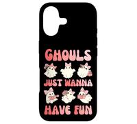 Cute Girls Ghost Halloween Ghouls Just Wanna Have fun women Case for iPhone 17