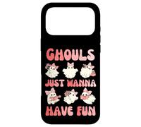 Cute Girls Ghost Halloween Ghouls Just Wanna Have fun women Case for iPhone 17 Pro Max