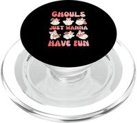 Cute Girls Ghost Halloween Ghouls Just Wanna Have fun women PopSockets PopGrip for MagSafe