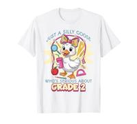 Cute Girly Back to School Grade 2 Silly Goose Second Grade T-Shirt