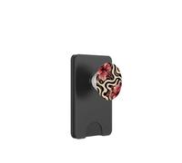Cute Girly Hibiscus Swirl Floral Pattern Illustration Print PopSockets PopWallet for MagSafe
