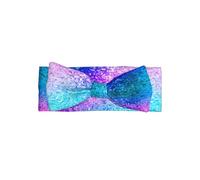 Cute Glitter Sequin Spot Print Baby Bow Headband â€“ Soft Bows for Newborns, Infants & Toddlers â€“ Full Moon Gift, Delicate