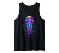 Cute Glowing Jellyfish Underwater Diver Fish Sea Lovers Tank Top