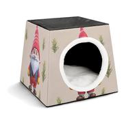 Cute Gnome Pet Hut Comfortable Nest for Pets Space Capsule Warm Soft Indoor Pet Shelter Space Pet House for Indoor Cats Small Dogs and Medium Animal