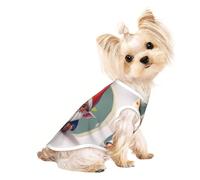 Cute Gnome Print Dog Lightweight Shirt,Summer Cool Breathable Dog t Shirts,Pet Sleeveless Stretchy Clothes