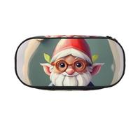 Cute Gnome Print School Students Zipper Pouch Pencil Case Office Supplies Functionality Storage