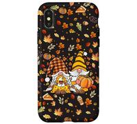 Cute gnomes couple with pumpkin spice Fall Yall autumn gnome Case for iPhone X/XS