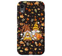 Cute gnomes couple with pumpkin spice Fall Yall autumn gnome Case for iPhone XR