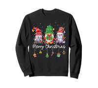 Cute Gnomes Merry Christmas Light Family Gnome Xmas Matching Sweatshirt