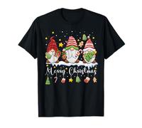 Cute Gnomes Merry Christmas Light Family Gnome Xmas Matching T-Shirt