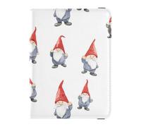 Cute Gnomes Passport and Vaccine Card Wallet Combo Passport Case Travel Documents Wallet Passport Cover with RFID Blocking for Men and Women Waterproof