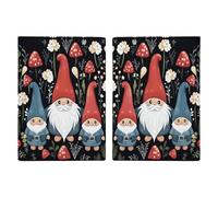 Cute Gnomes Passport Holder for Women Men PU Leather Passport Travel Wallet with Multiple Pockets