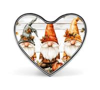Cute Gnomes Pumpkins Brooch Pins Heart Badge Button Tie Lapel Backpack Pin Decoration for Women Men