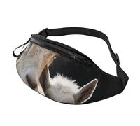 Cute goat baby with mother Fanny Pack for Men Women Fashion Waist Packs Adjustable Crossbody Bags Everywhere Belt Bag