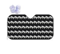 Cute Goat Baby With Mother Printing Thickened Car Sunshade Keep Car Interior Cool.Universal Windshield Sun Shade Fit For Cars.Suvs