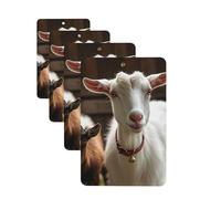 Cute Goat Car Air Freshener Cards for Women Men 4 Pack Cute Car Accessories Long Lasting Scent Car Diffuser Hanging Auto Aromatherapy Tablets Car Fresheners Gifts