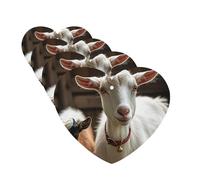 Cute Goat Car Air Freshener Cards for Women Men 4 Pack Cute Car Accessories Long Lasting Scent Car Diffuser Hanging Auto Aromatherapy Tablets Car Fresheners Gifts