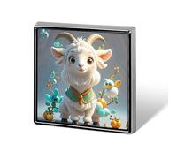 Cute Goat Lapel Pin Cute Metal Brooch Pin Fashionable Square Badge for Shirts, Hats, Jackets Unique Fashion Accessories Gift for Men & Women