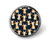 Cute Goat Print Pins for Backpack - Enamel Pins Cute Jacket Coat Hat Bags Badge Pin, Funny Novelty Unique Button Pin Women Men Fashion Jewelry Accessories